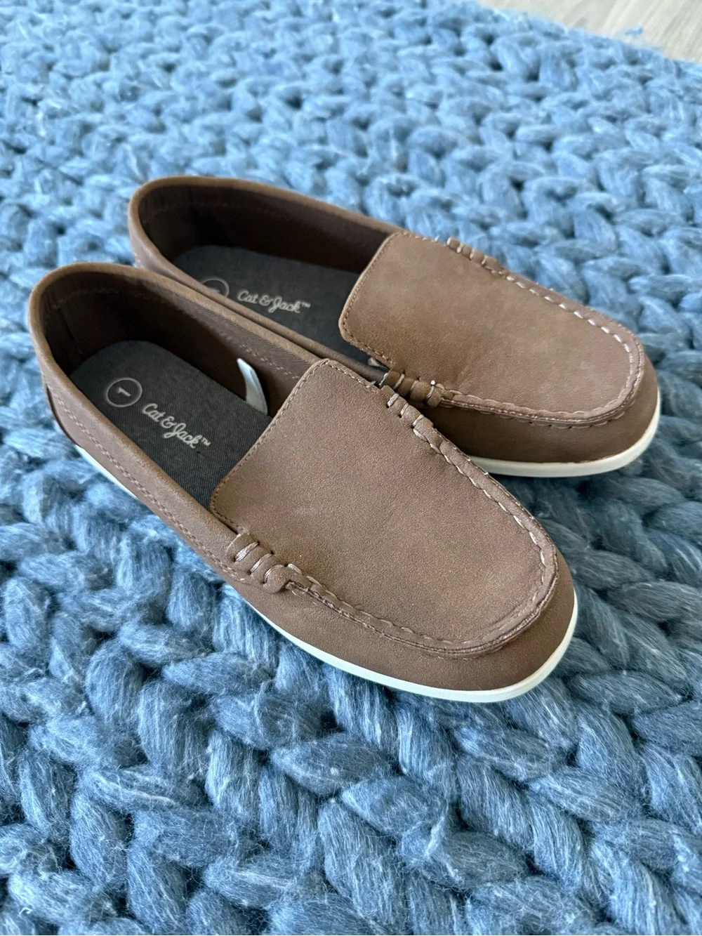 Cat & Jack Brown Slip-On Loafers for Boys